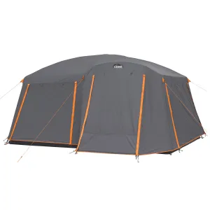 10 Person Straight Wall Cabin Tent with Full Rainfly 14' x 10'