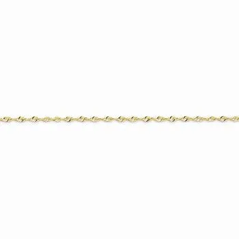 10k Yellow Gold DC Extra-Lite Rope Chain, 1.8 mm