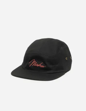 1363 Maha Embroidered 5 Panel Cap Black