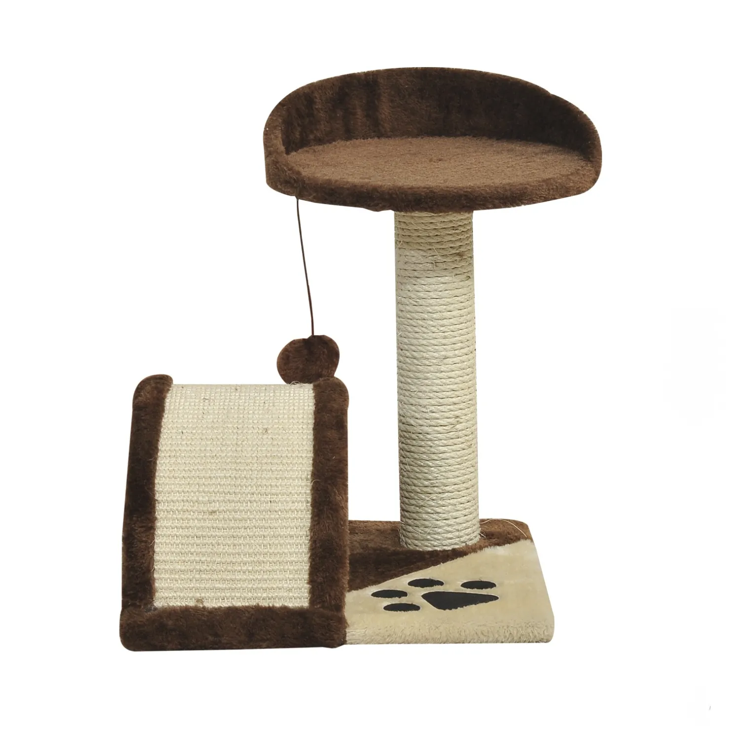 17" Cat Tree Scratching Post - Brown