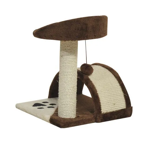 17" Cat Tree Scratching Post - Brown