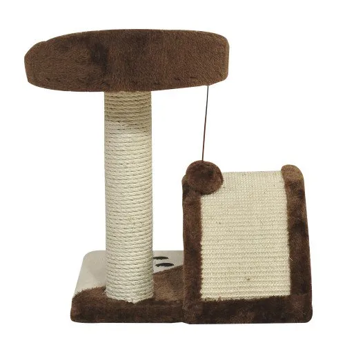 17" Cat Tree Scratching Post - Brown