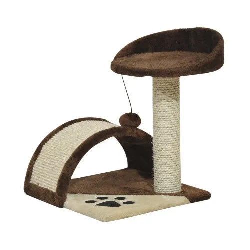 17" Cat Tree Scratching Post - Brown