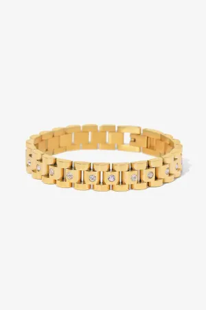 18K Gold-Plated Watch Band Bracelet