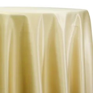 1pc - Lamour (Dull) Satin Table Linen 90" Round - Gold 1325