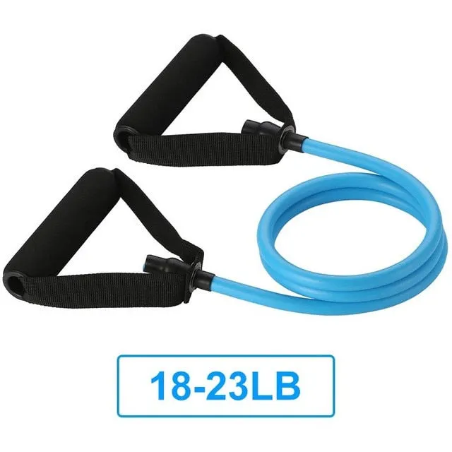 5 Levels Resistance Bands with Handles Yoga Pull Rope Elastic Fitness Exercise Tube Band