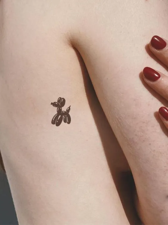 Balloon Dog Tattoo     2*2 inch