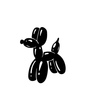 Balloon Dog Tattoo     2*2 inch