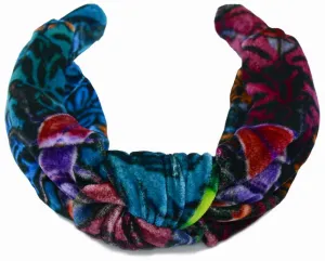 Beetle Belle - silk velvet knot headband