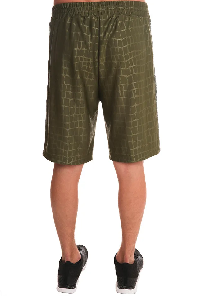 Bermuda Shorts Olive Croc