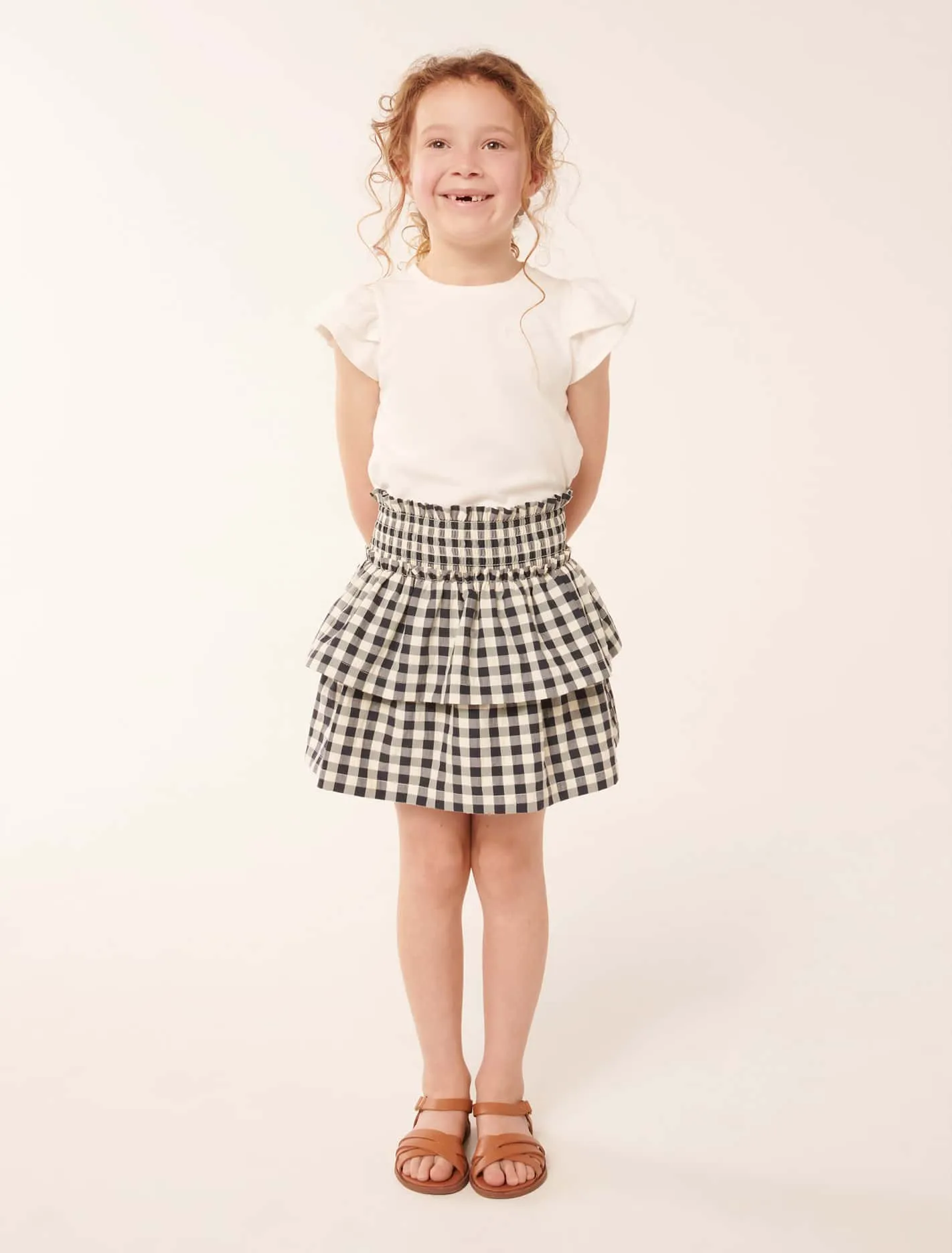 Billie Check Girls Skirt