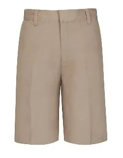 Boys Khaki Flat front Shorts