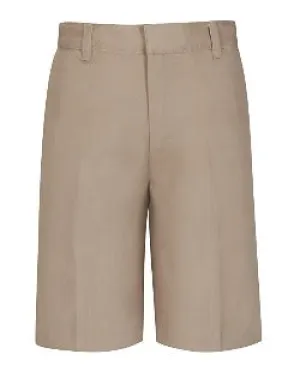 Boys Khaki Flat front Shorts