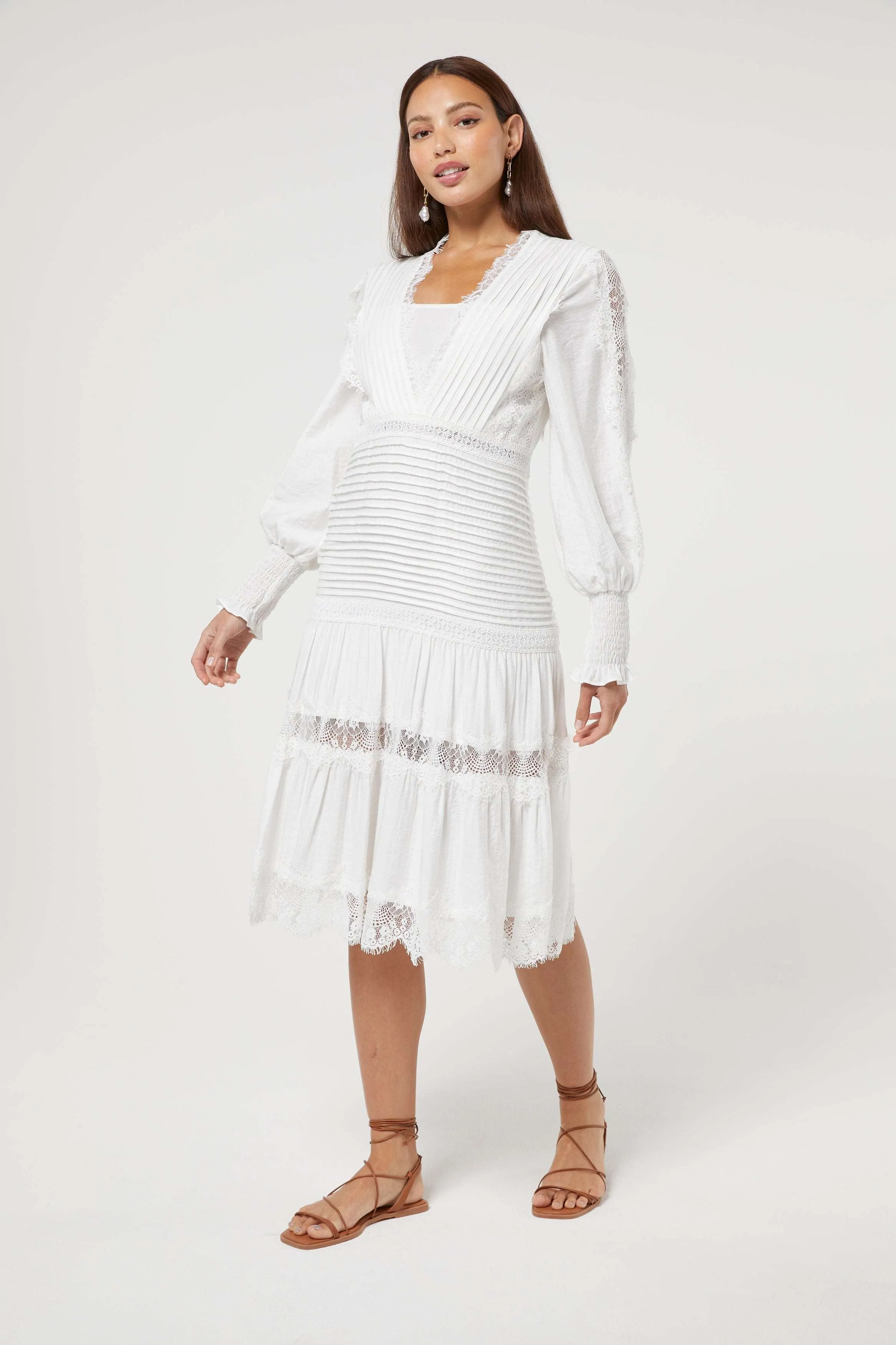 BRANKO DRESS WHITE