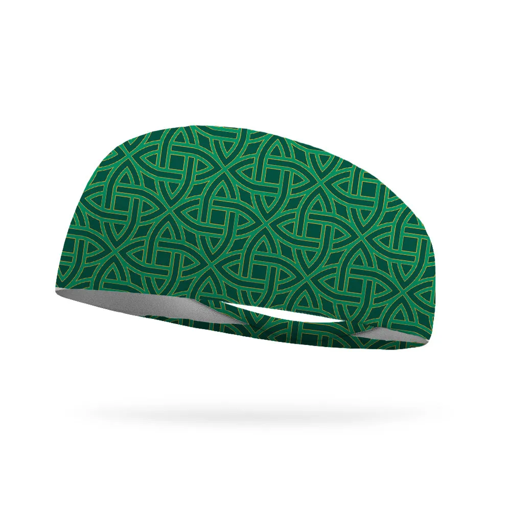 Celtic Green Wicking Performance Headband