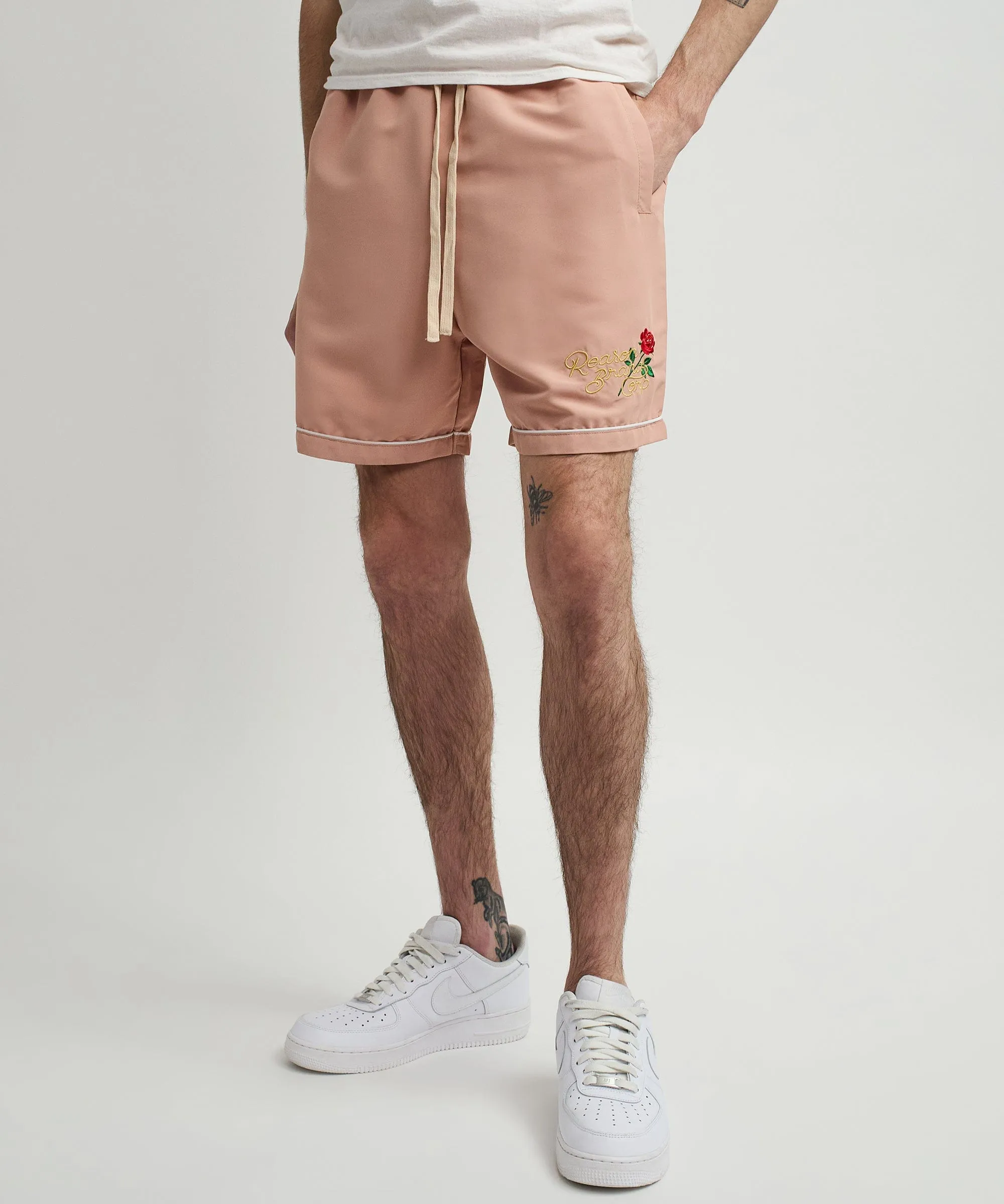 Clubmaster Embroidered Shorts - Sand