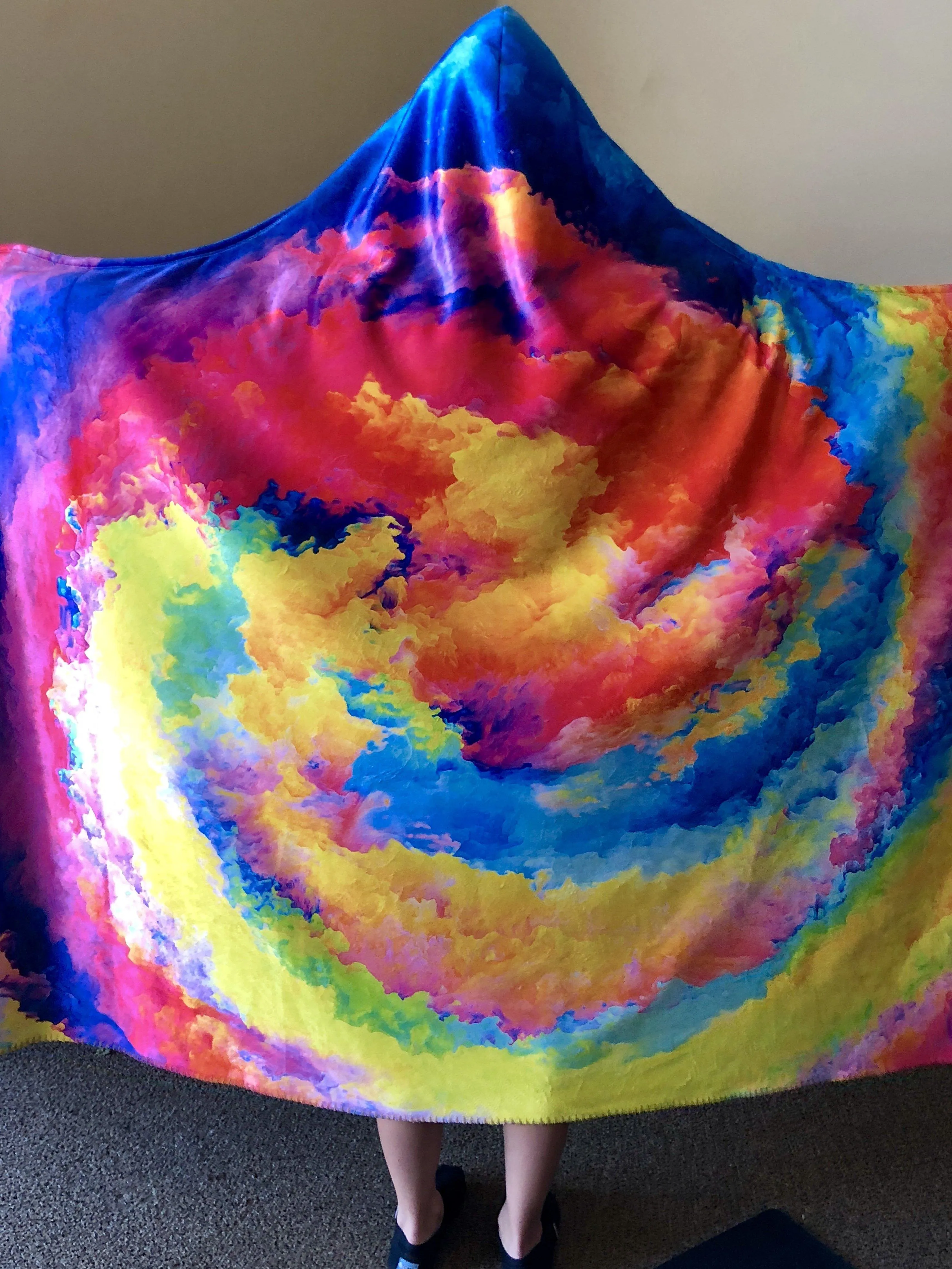 Color Storm Hooded Blanket