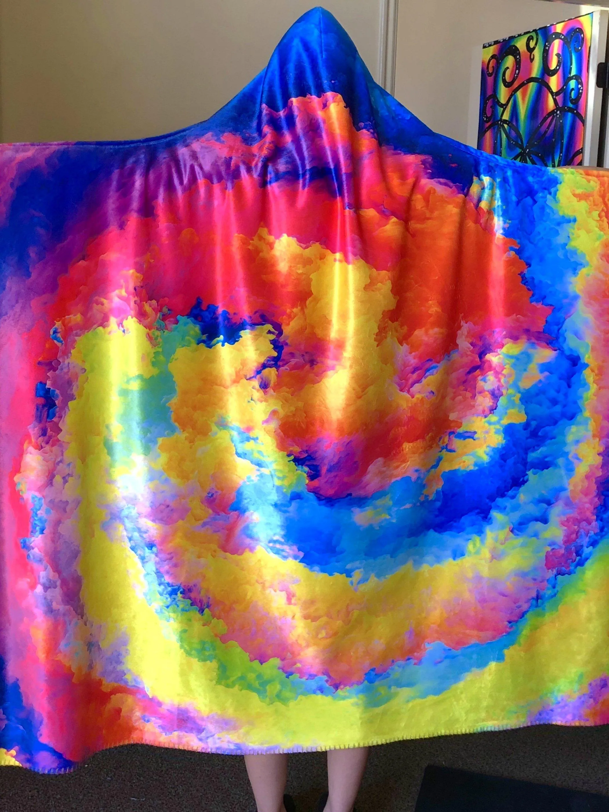 Color Storm Hooded Blanket