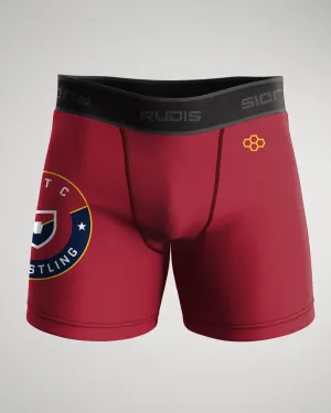 Compression Shorts-Unisex--PRTC-red