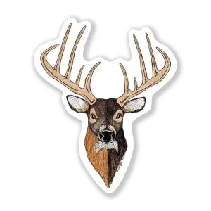 Deer Head Sticker