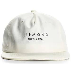 Diamond Marquise Strapback - White