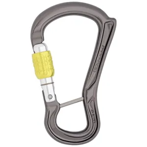 DMM Ceros Captive Bar Screw Gate Industrial Carabiner - Titanium/Lime