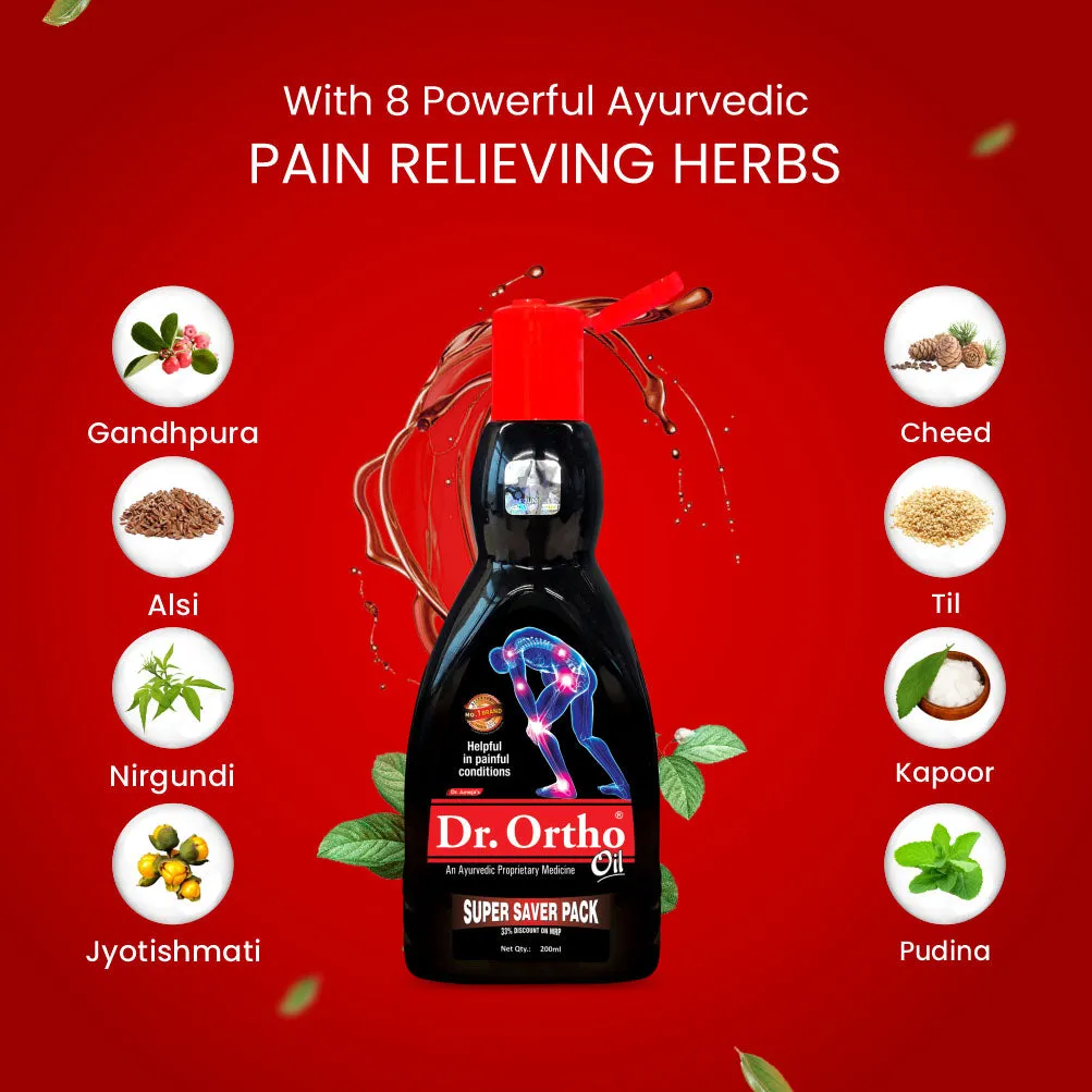 Dr. Ortho Ayurvedic Oil Super Saver Pack - 200ml