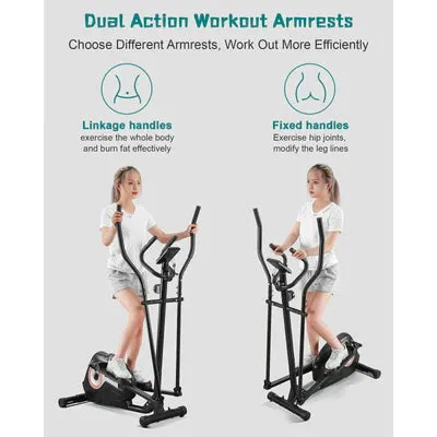 Elliptical Exercise Machine Cross Trainer for Home Use Up to 220 lbs