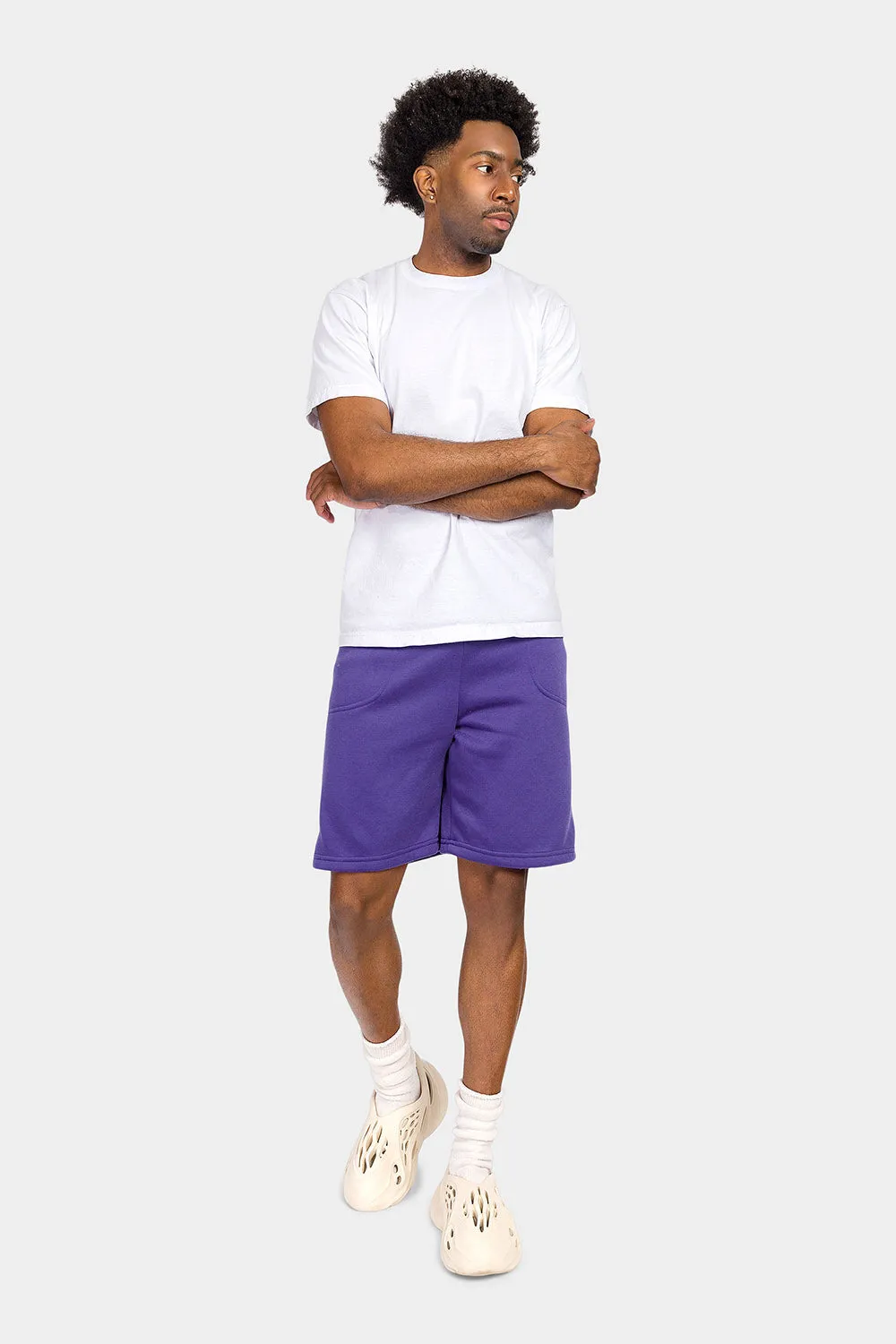 Essential Solid Fleece Shorts