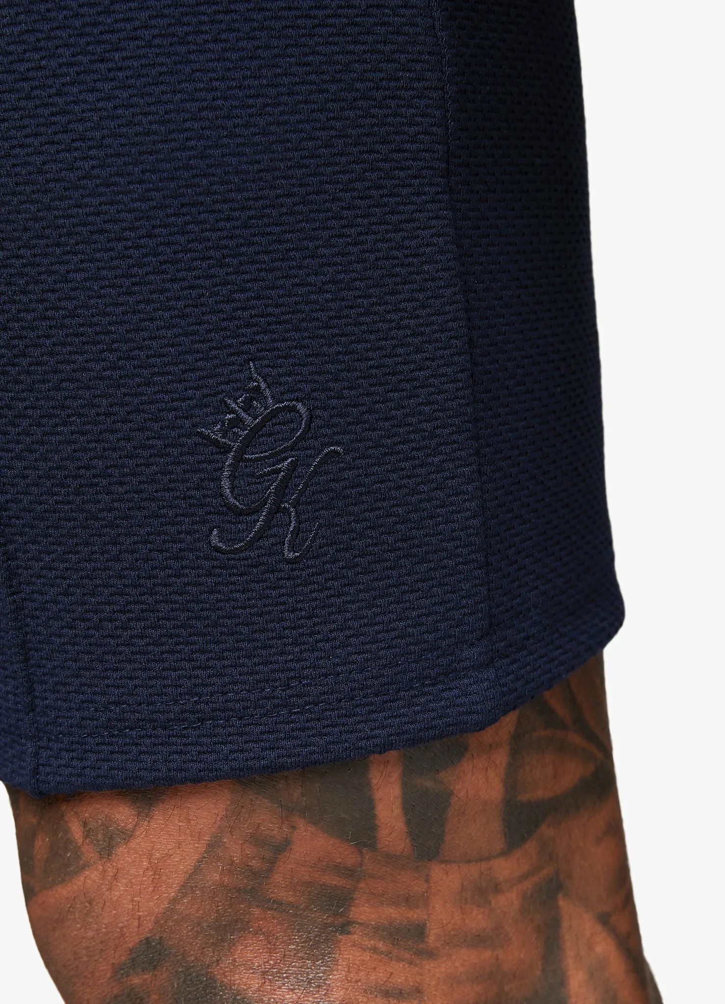 Gym King Signature Texture Short - Navy