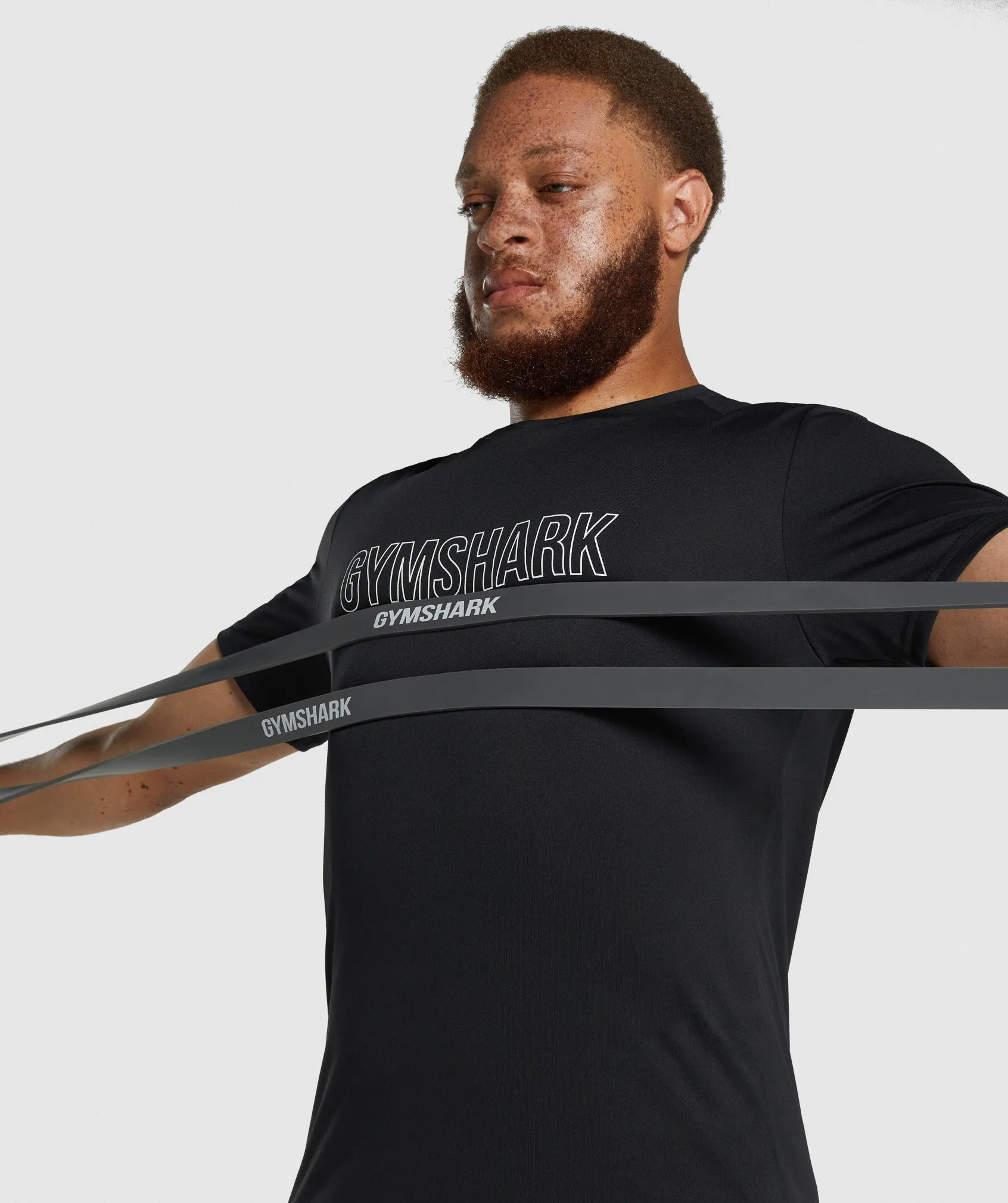 Gymshark 11kg to 36kg Resistance Band - Charcoal