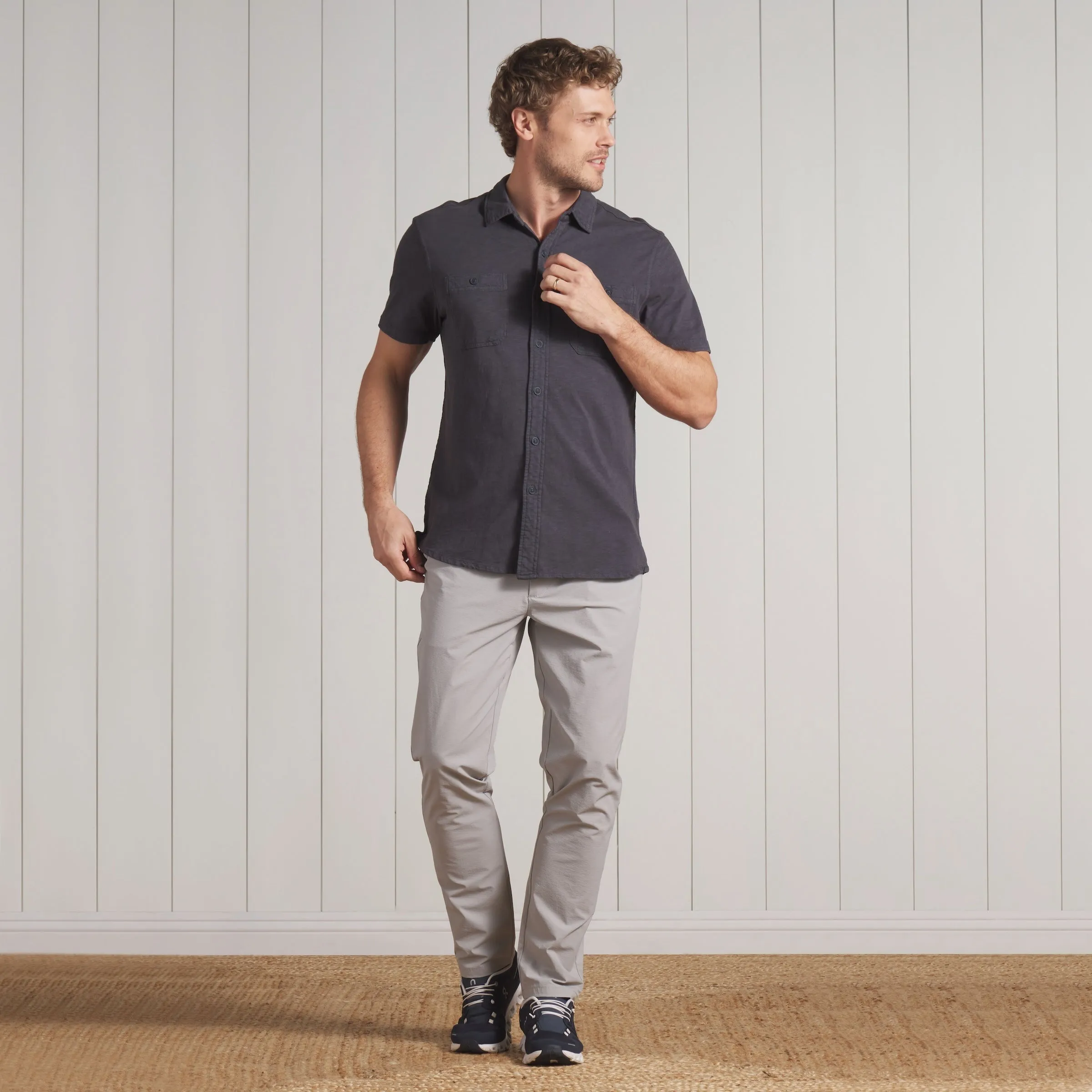 Hybrid Traveller Stretch Nylon Pants - Harbor Mist