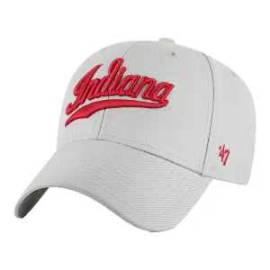 Indiana Hoosiers Script Grey Adjustable Hat