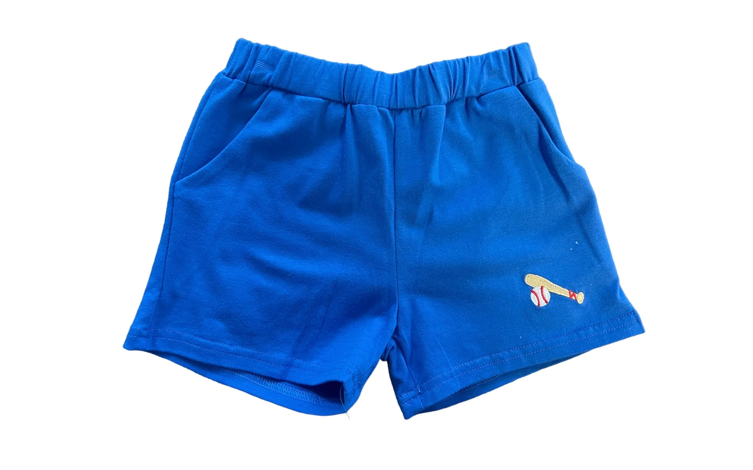 Knit Embroidered Shorts - Baseball