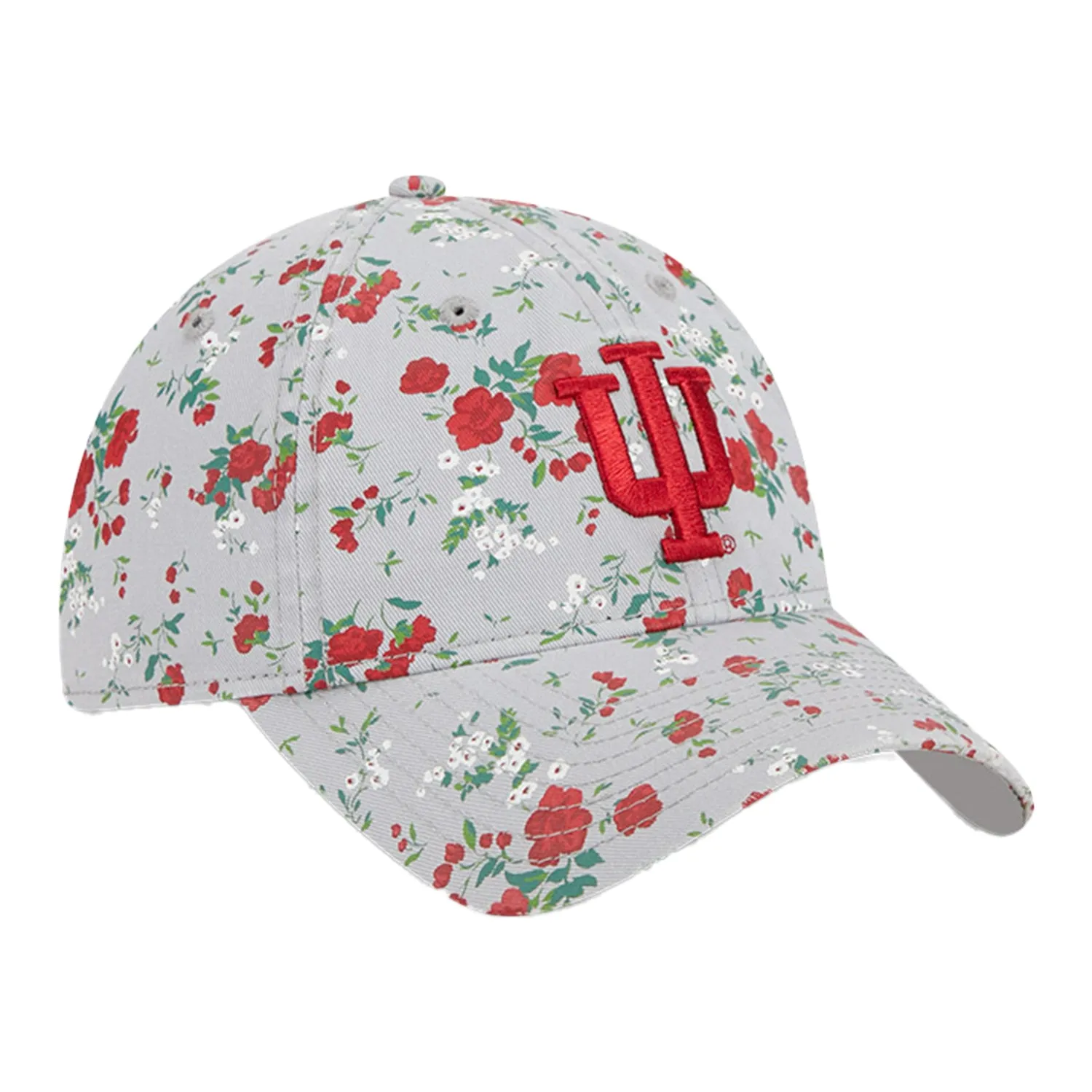 Ladies Indiana Hoosiers Bouquets Grey Adjustable Hat