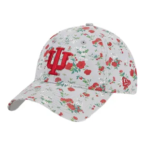 Ladies Indiana Hoosiers Bouquets Grey Adjustable Hat