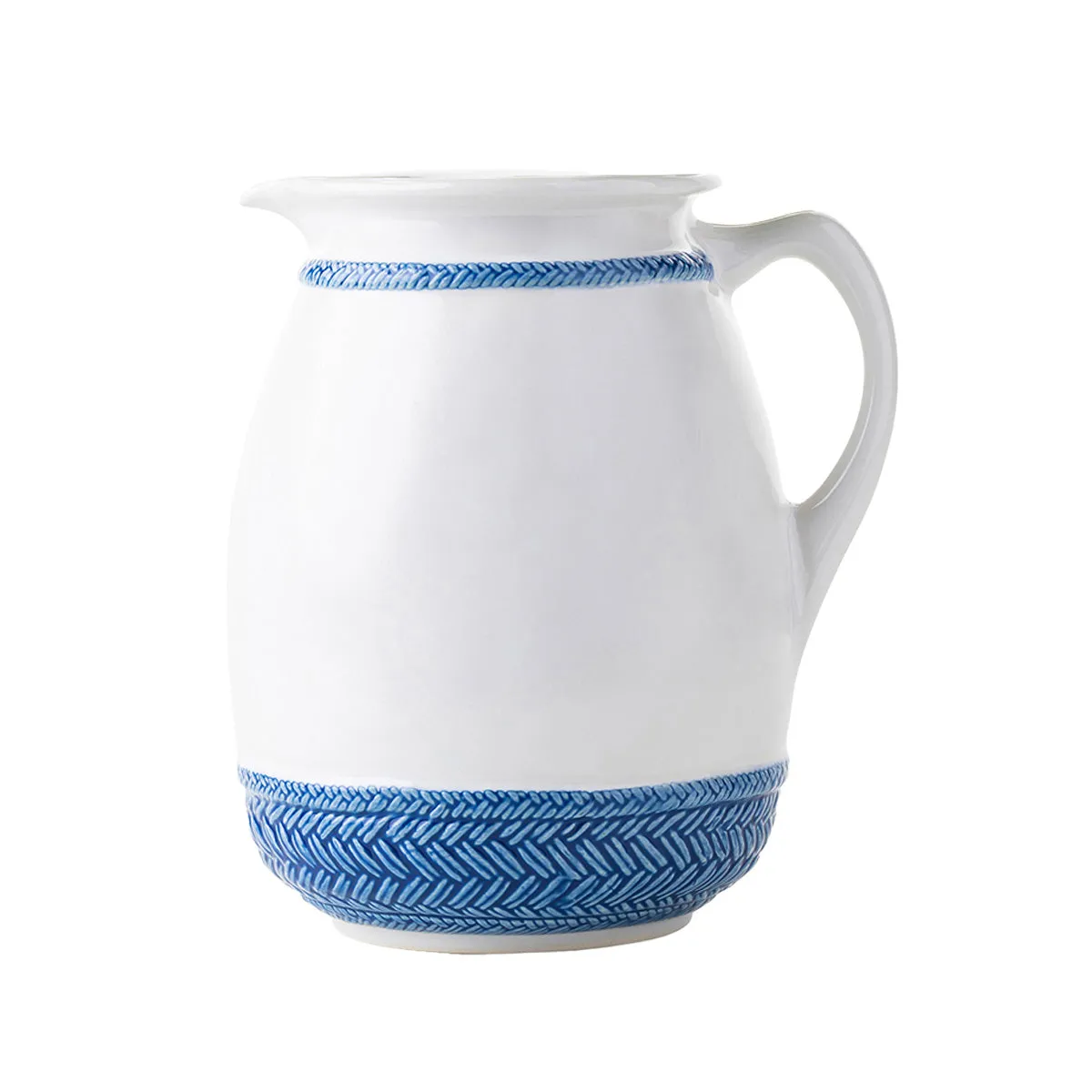 Le Panier Ceramic Pitcher - Delft Blue