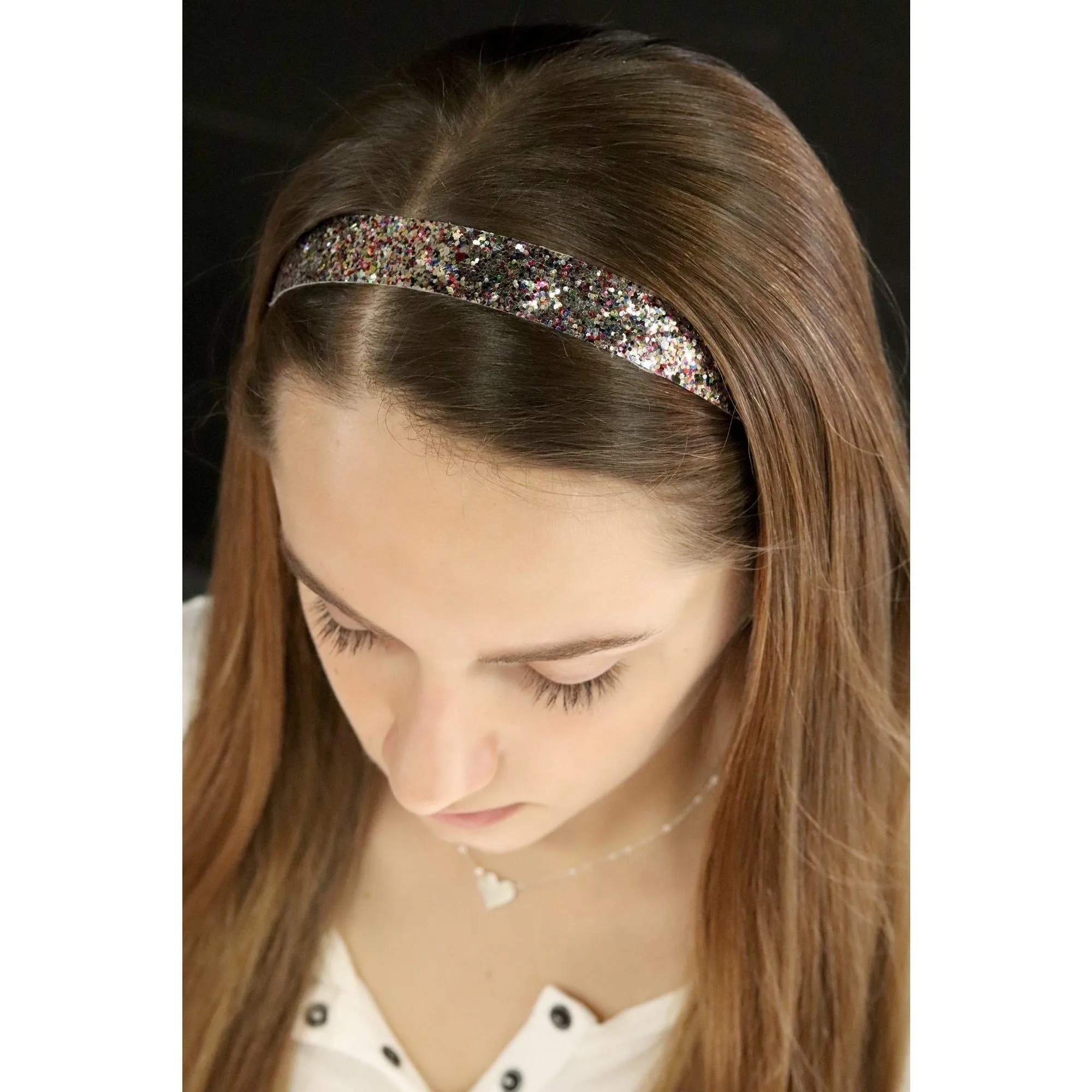 Light Pink Zebra Glitter Headband