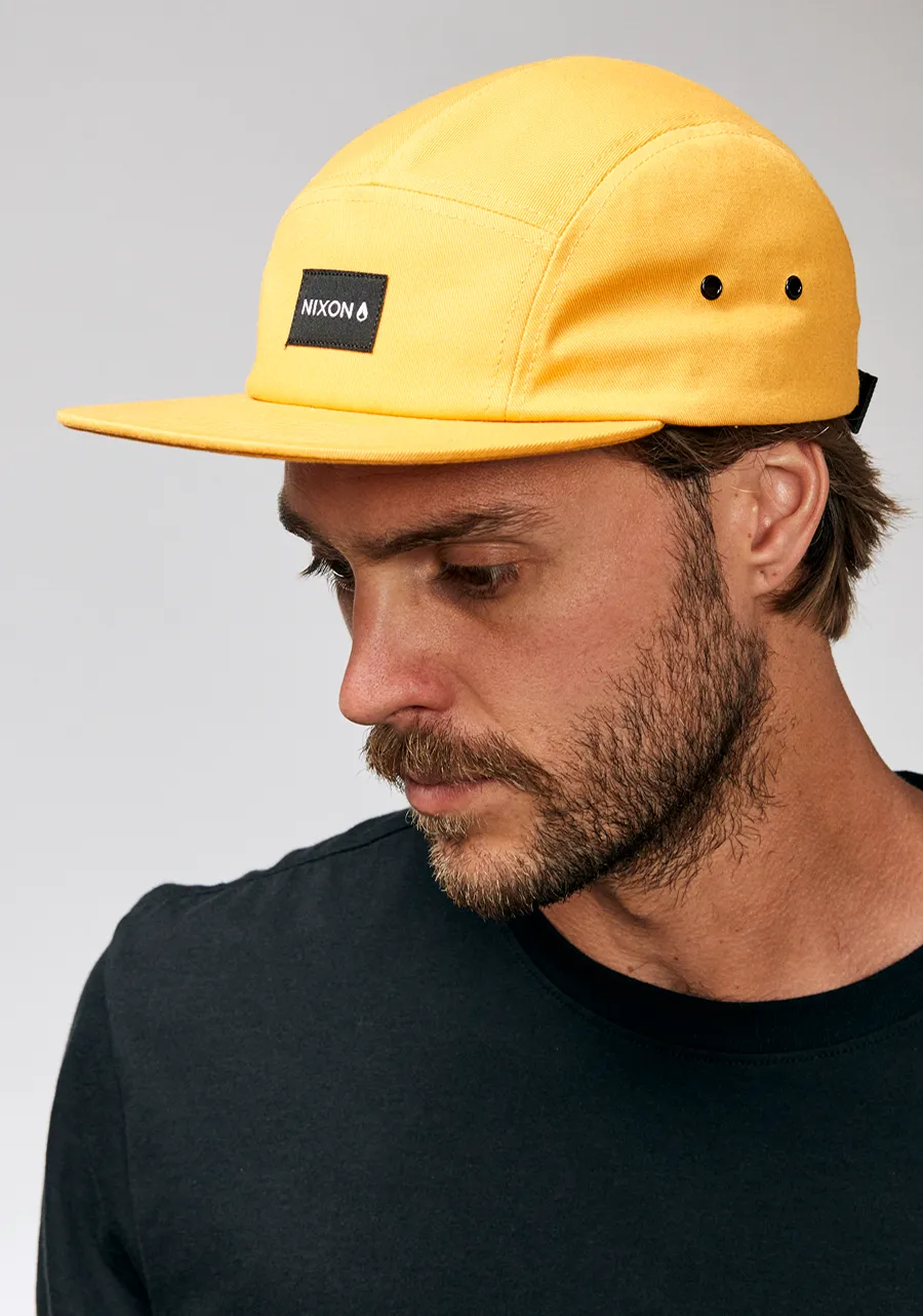 Mikey 5 Panel Hat - Yellow