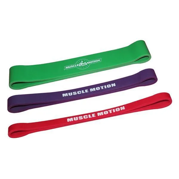 Mini 12" Power bands package - 1 x Red, Purple  & Green Bands (PACKAGE PRICE)