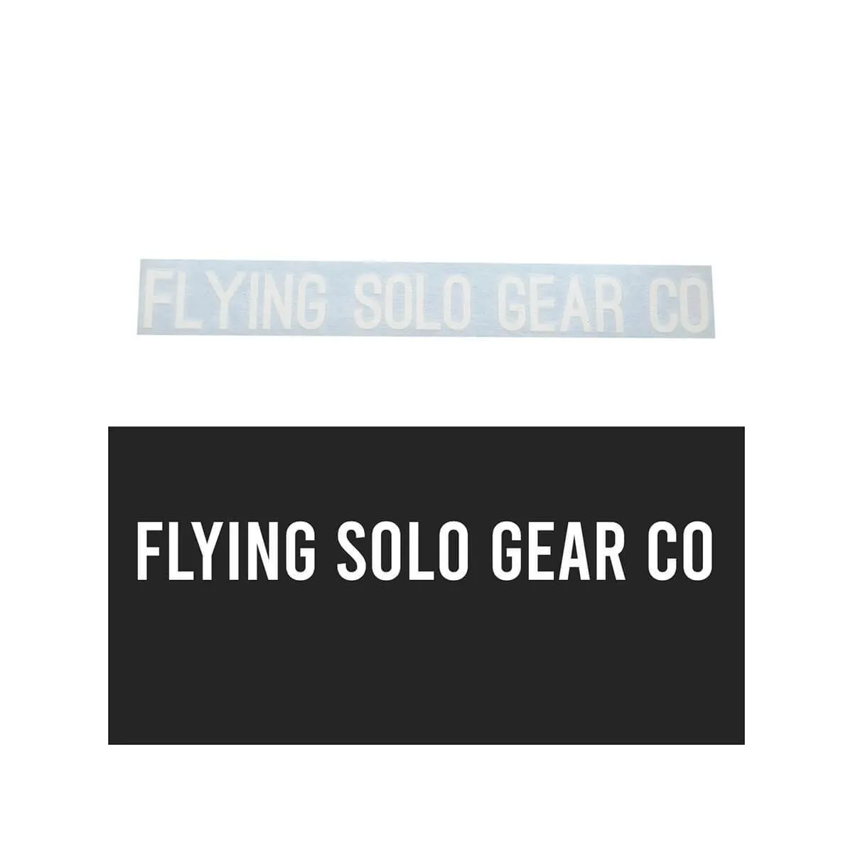 "Flying Solo Gear Co" Waterproof Die-Cut Decal