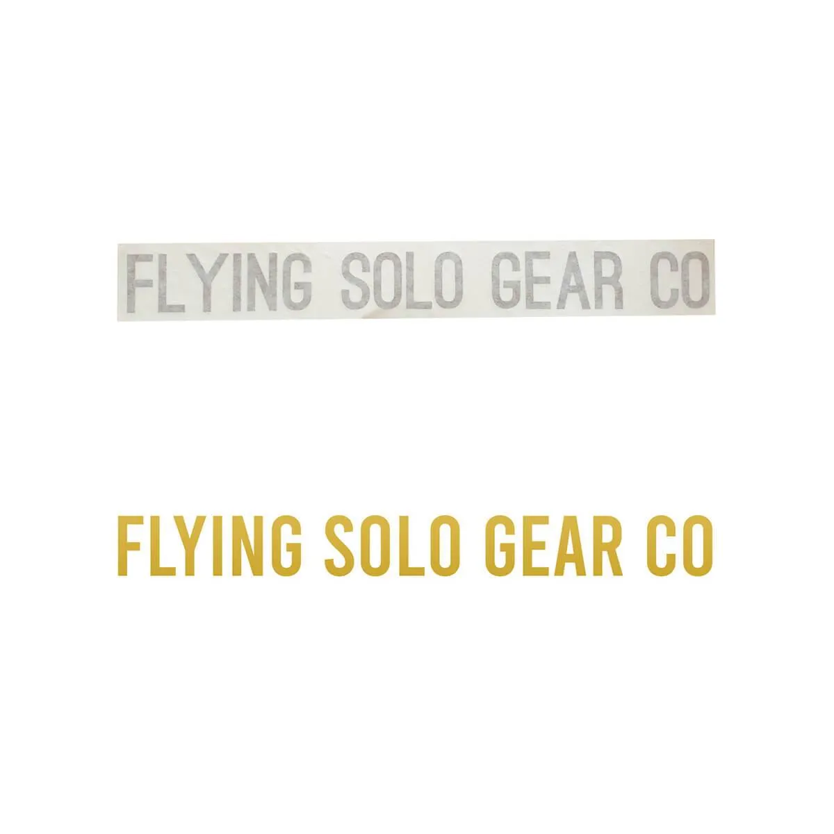 "Flying Solo Gear Co" Waterproof Die-Cut Decal