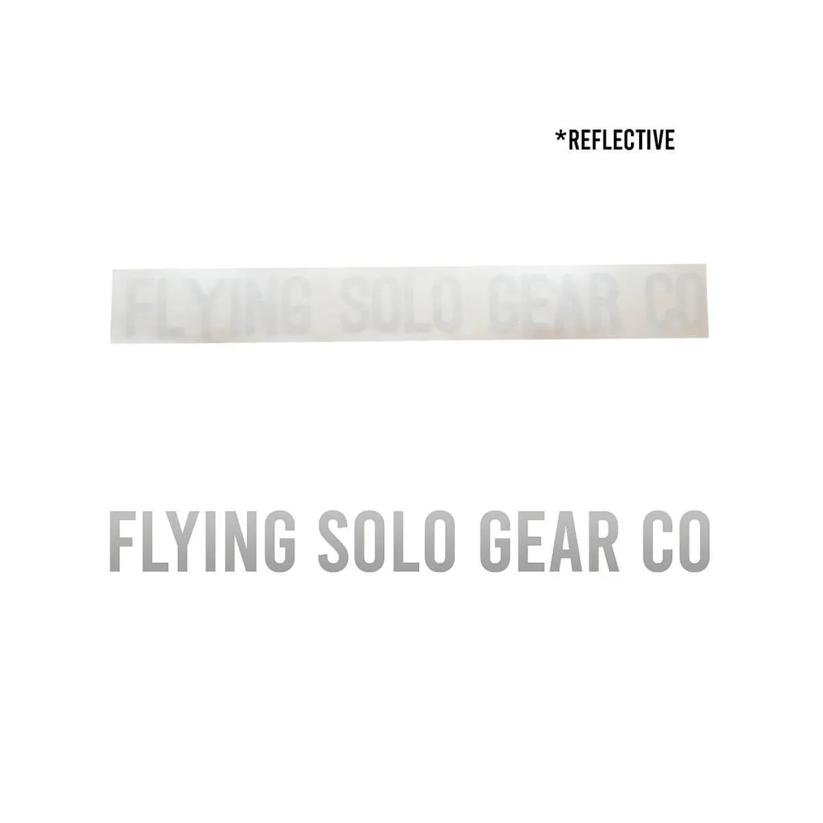 "Flying Solo Gear Co" Waterproof Die-Cut Decal