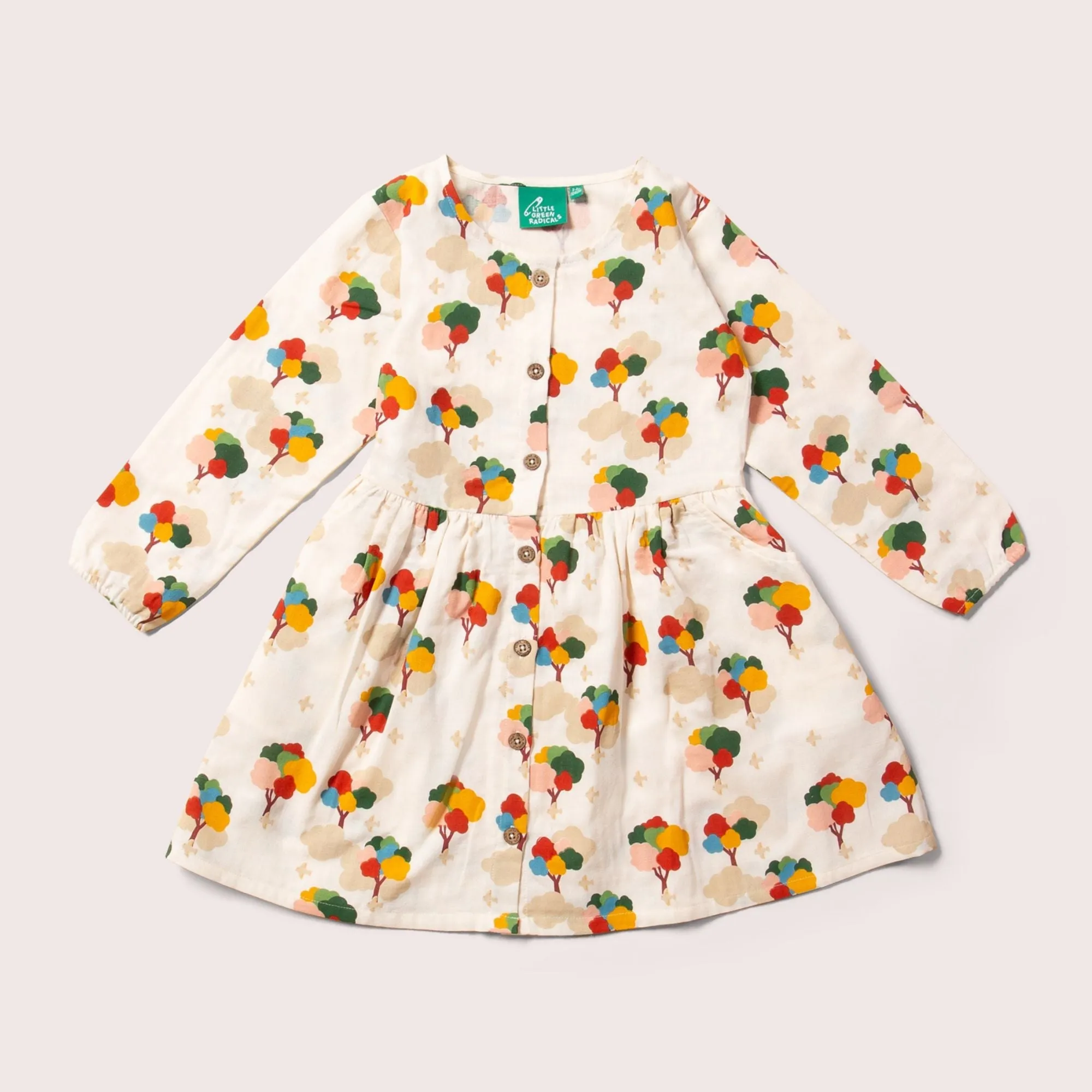 Rainbow Trees Comfy Pocket Dress