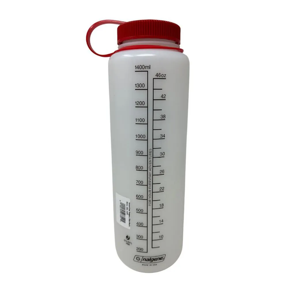 Second Gear Nalgene Silo, Wide Mouth, White, 48oz, HDPE