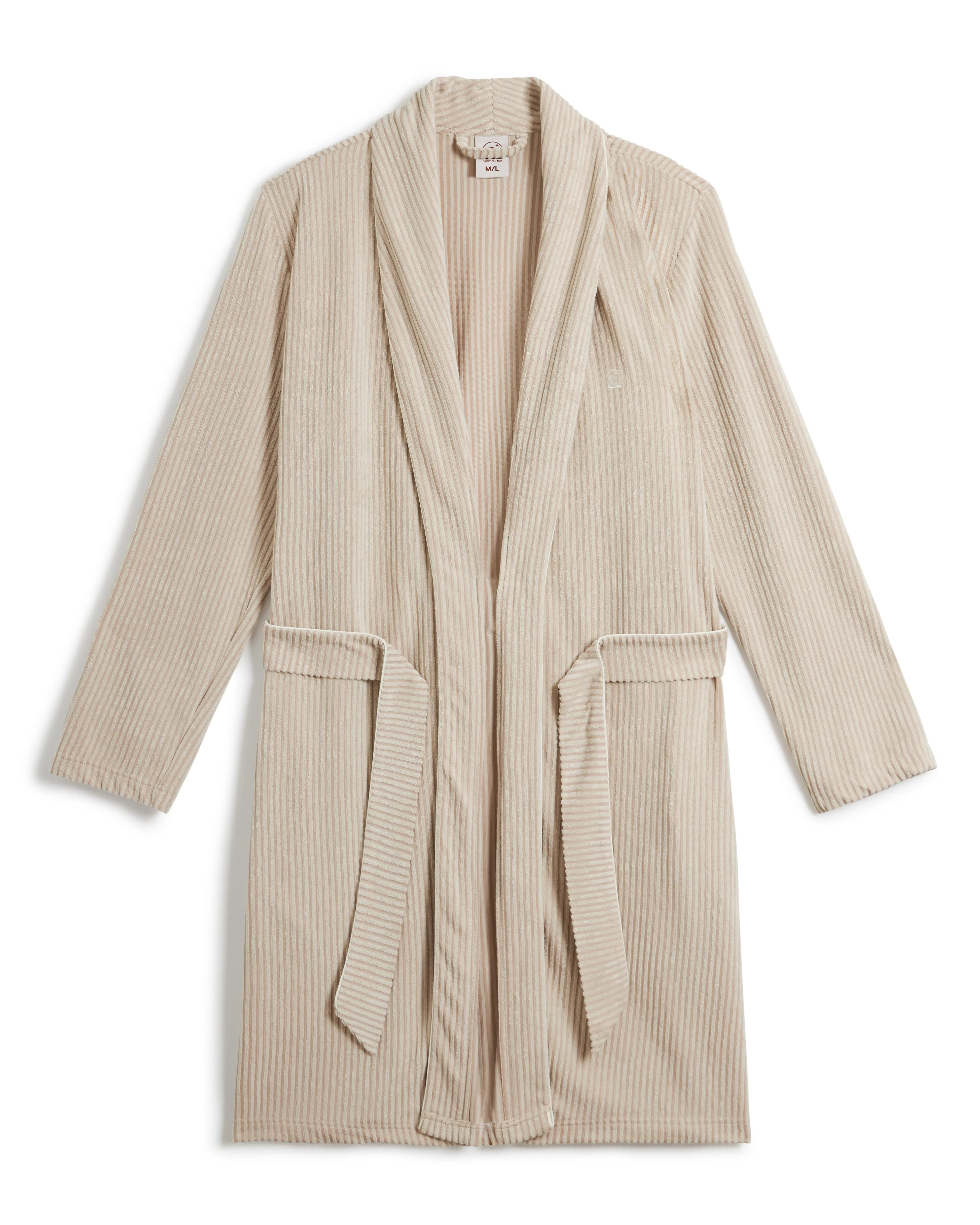 The Tropez Jacquard Robe - Scallop Stripe