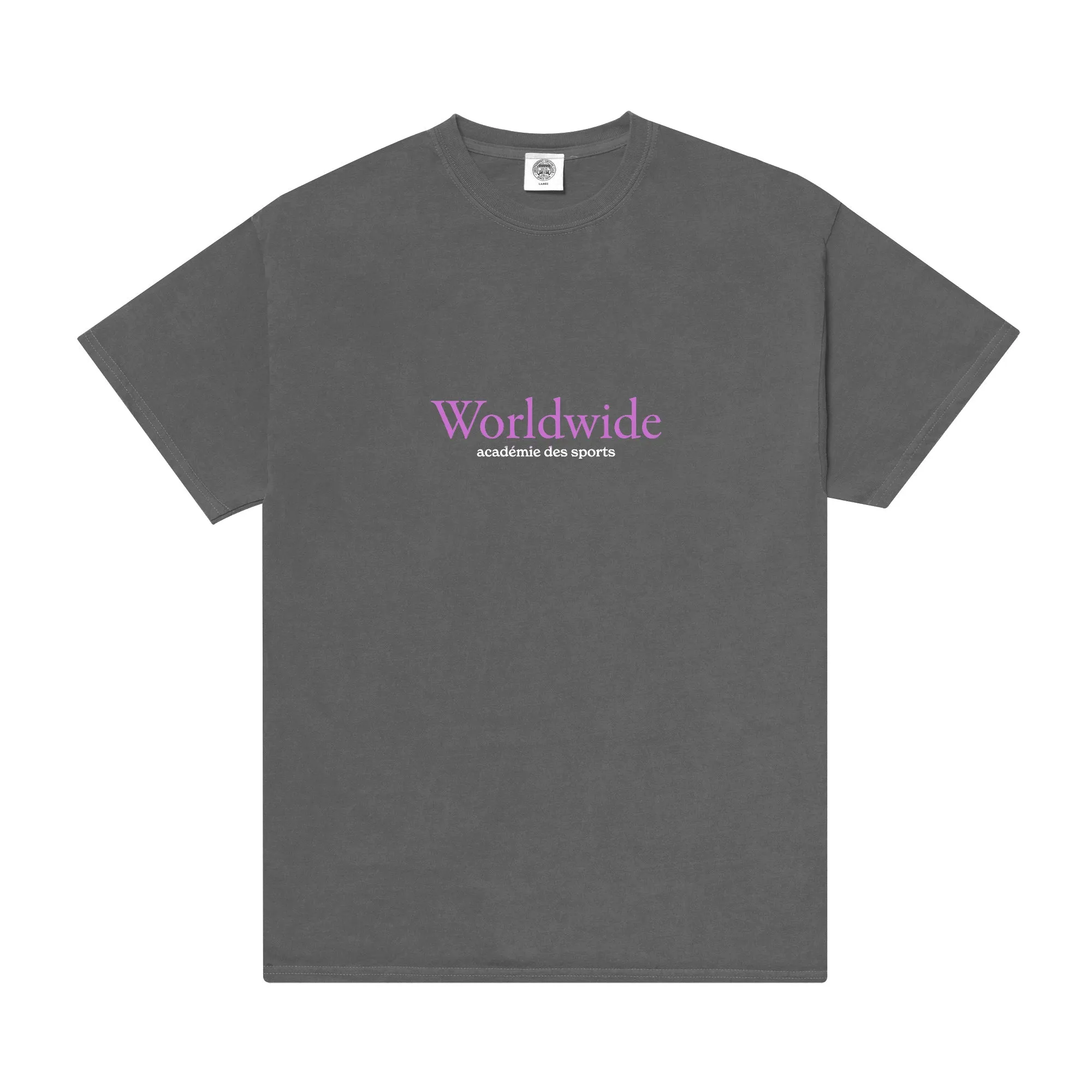 Vice 84 'Worldwide' Vintage Washed Tee - Charcoal